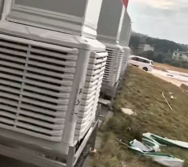 3kw工業(yè)冷風(fēng)機(jī)安裝現(xiàn)場(chǎng)